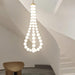 Acrylic Pearl Necklace Chandelier - Vakkerlight