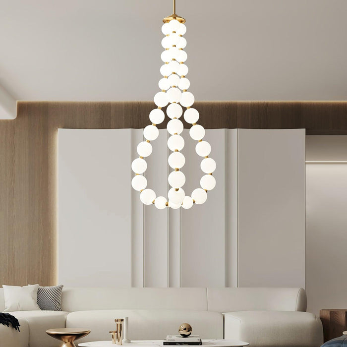 Acrylic Pearl Necklace Chandelier.