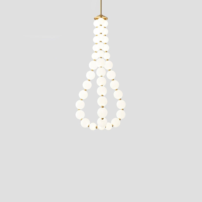 Acrylic Pearl Necklace Chandelier - Vakkerlight