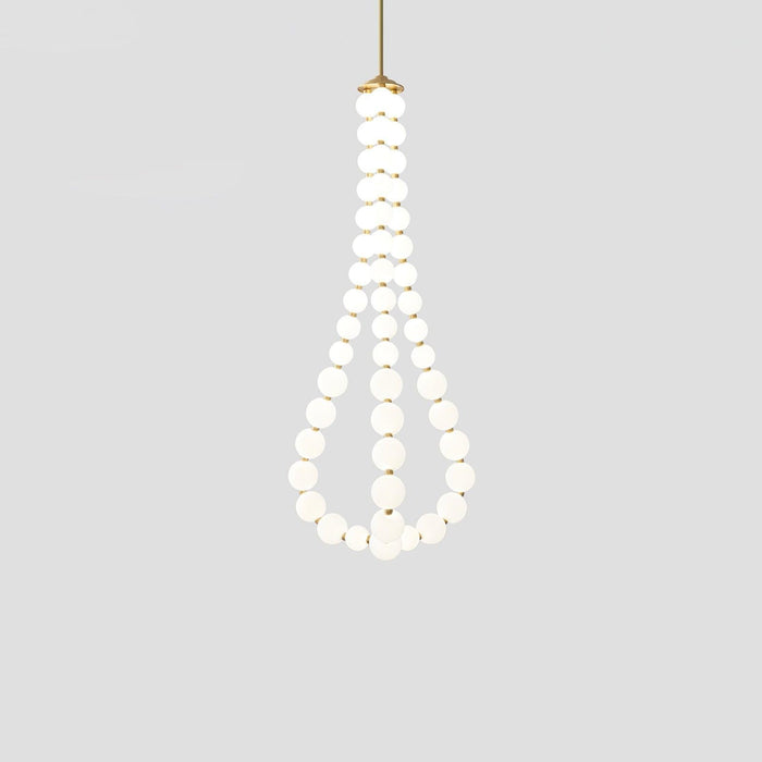 Glass Pearl Necklace Chandelier-DWHOME