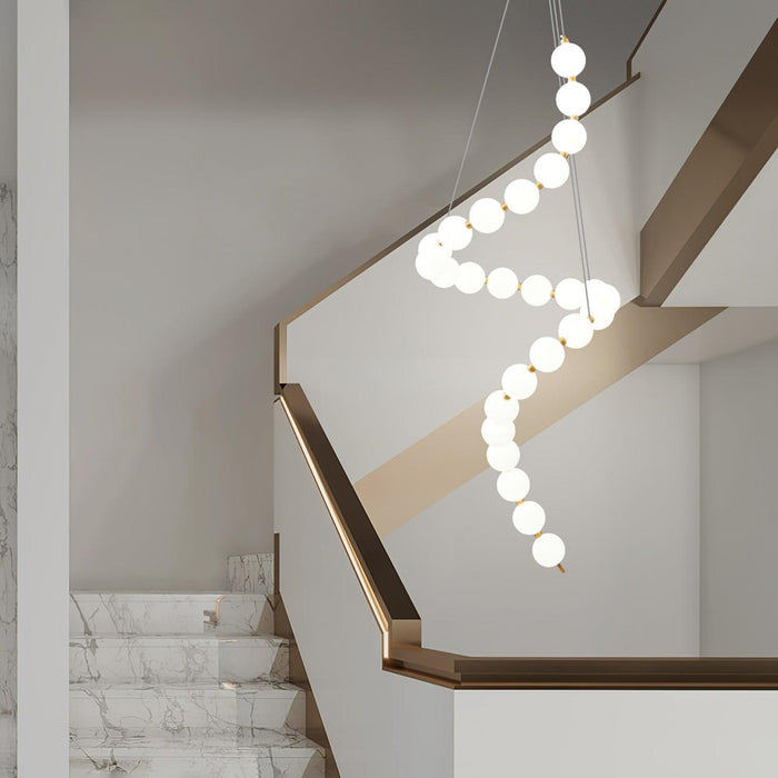 Glass Pearl Necklace Chandelier-DWHOME