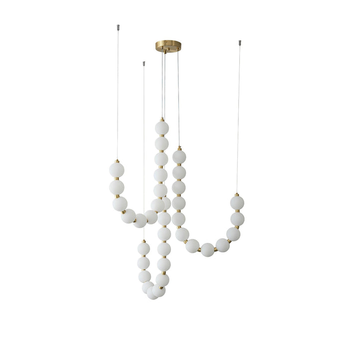 Acrylic Pearl Necklace Chandelier - Vakkerlight