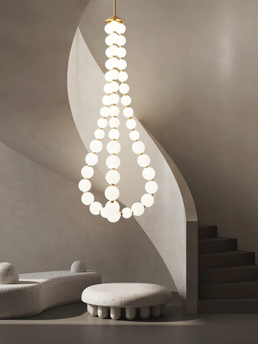 Acrylic Pearl Necklace Chandelier.