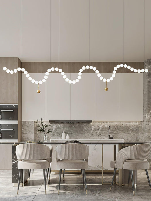 Acrylic Pearl Necklace Chandelier - DWHOME