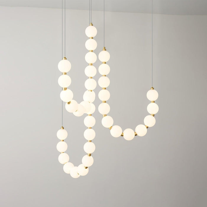 Acrylic Pearl Necklace Chandelier - DWHOME