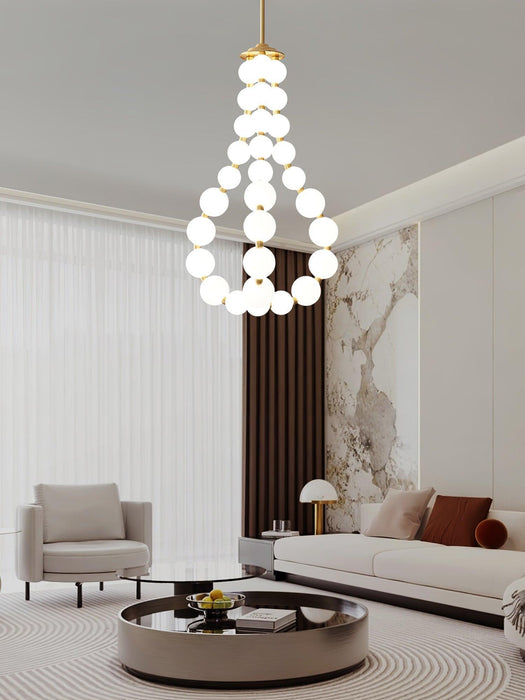 Acrylic Pearl Necklace Chandelier - DWHOME