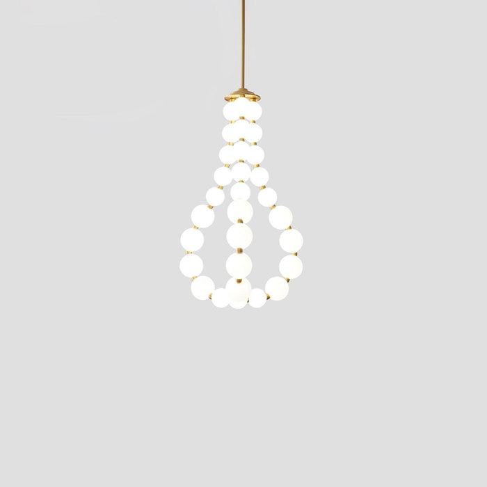 Glass Pearl Necklace Chandelier-DWHOME