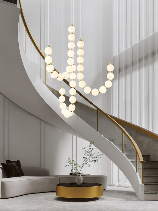 Glass Pearl Necklace Chandelier - Vakkerlight