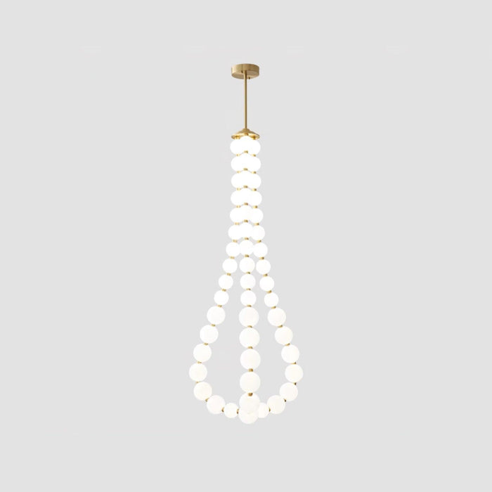 Acrylic Pearl Necklace Chandelier - Vakkerlight