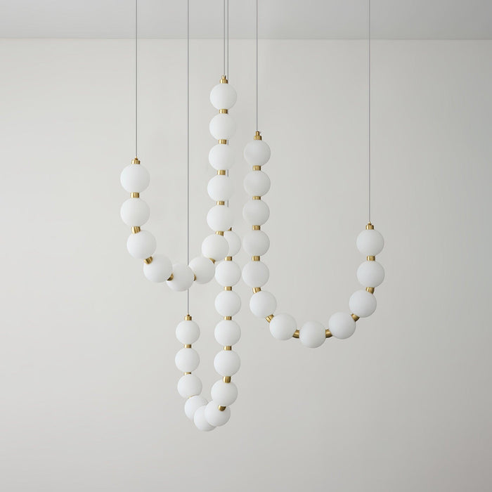 Acrylic Pearl Necklace Chandelier - DWHOME