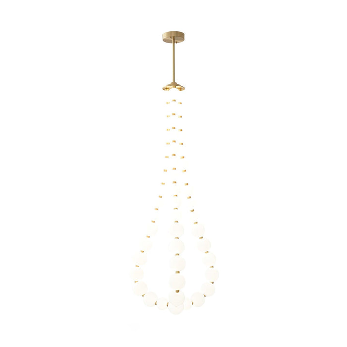 Glass Pearl Necklace Chandelier.