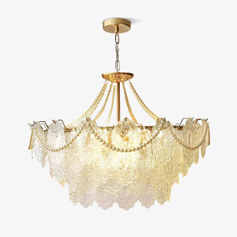 Pearls Glass Chandelier-DWHOME