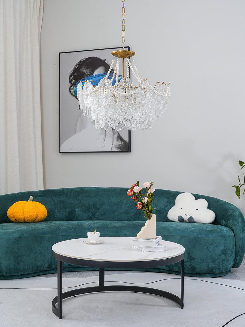 Pearls Glass Chandelier-DWHOME