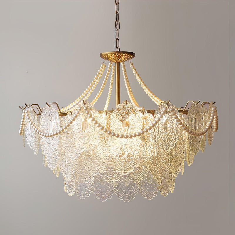 Pearls Glass Chandelier-DWHOME