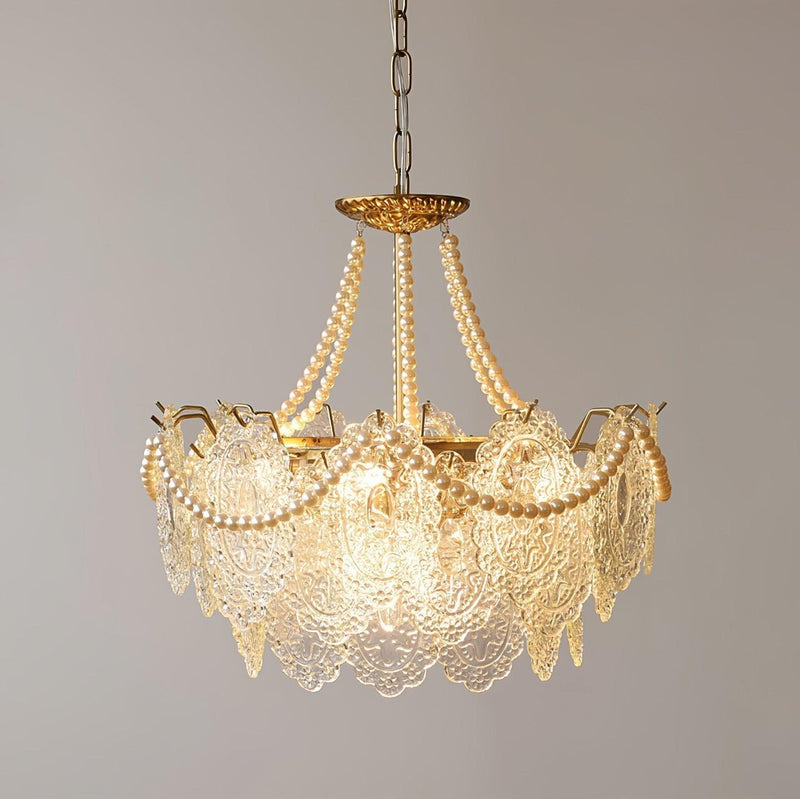 Pearls Glass Chandelier-DWHOME