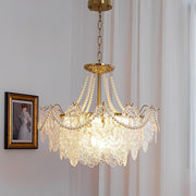 Pearls Glass Chandelier-DWHOME