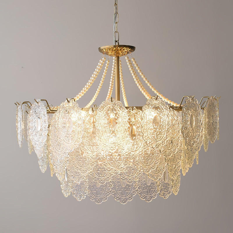 Pearls Glass Chandelier-DWHOME