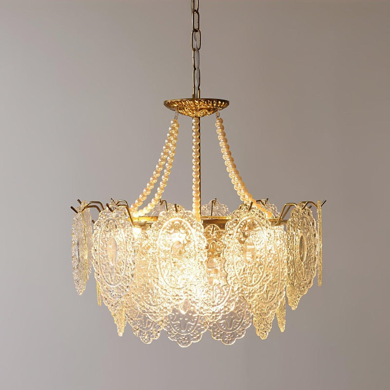 Pearls Glass Chandelier-DWHOME