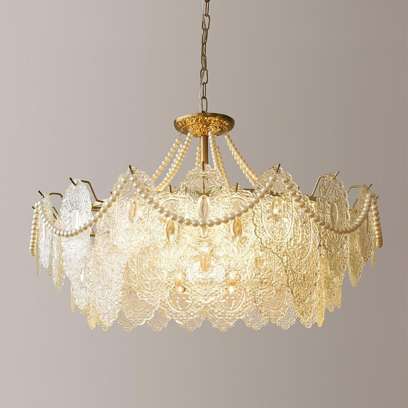 Pearls Glass Chandelier-DWHOME
