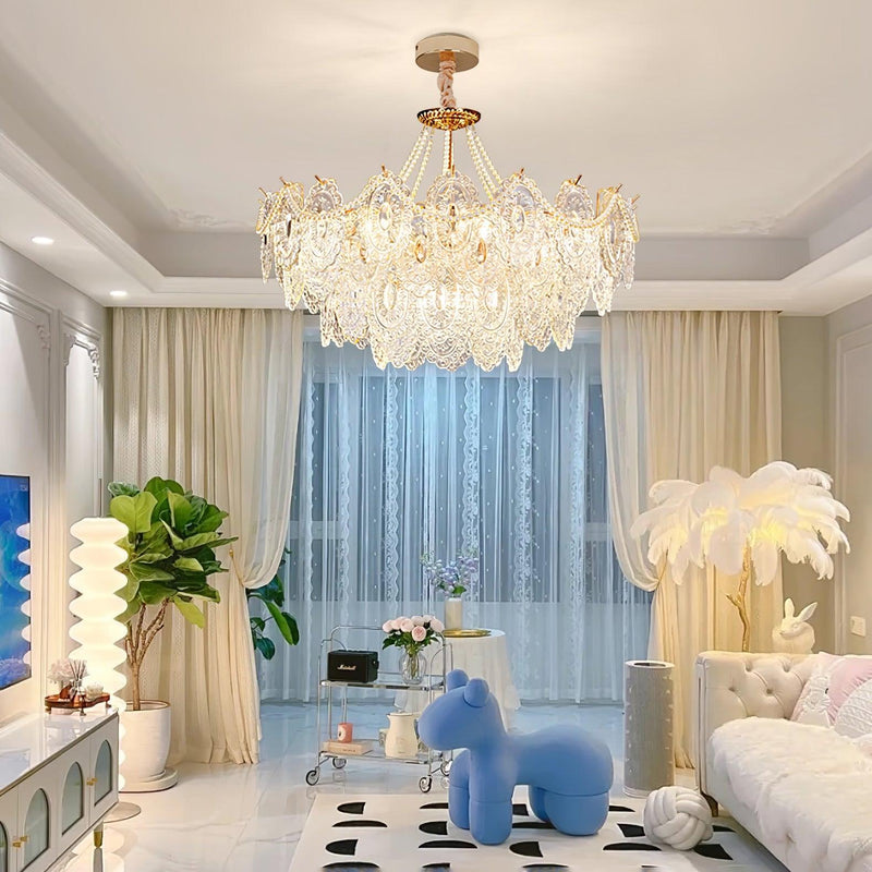 Pearls Glass Chandelier-DWHOME