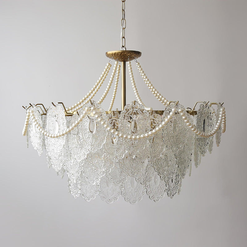 Pearls Glass Chandelier-DWHOME