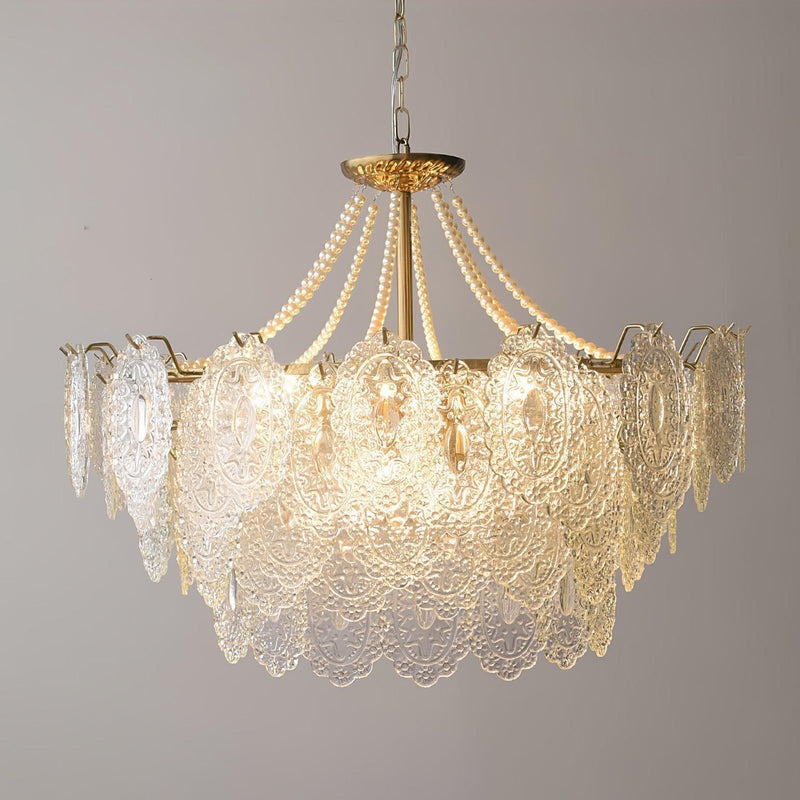 Pearls Glass Chandelier-DWHOME