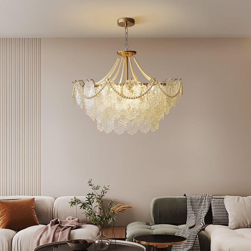 Pearls Glass Chandelier-DWHOME