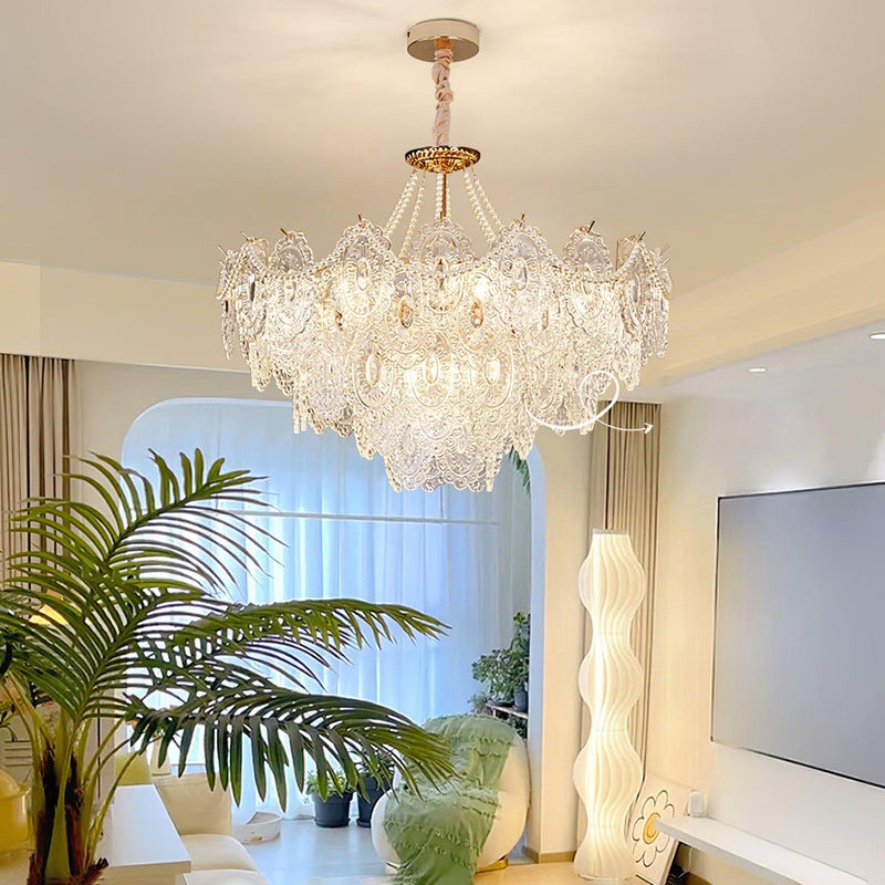 Pearls Glass Chandelier-DWHOME