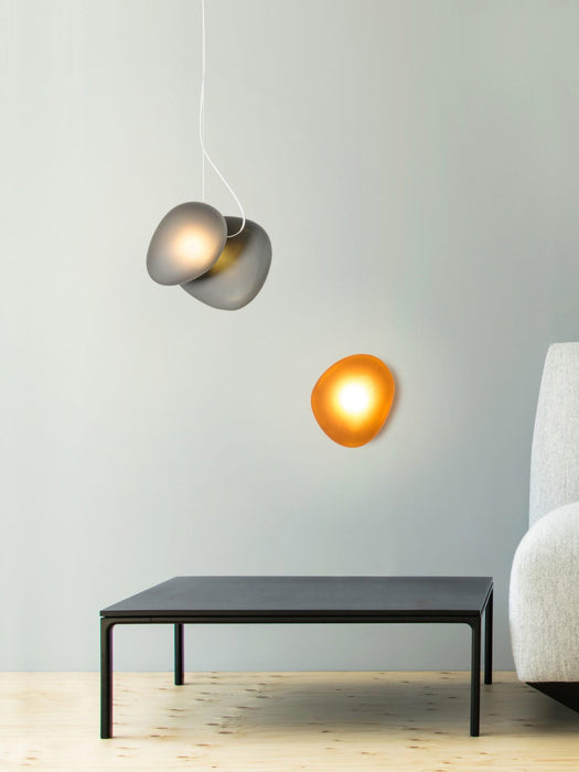 Translucent Frosted Glass Pendant Light.