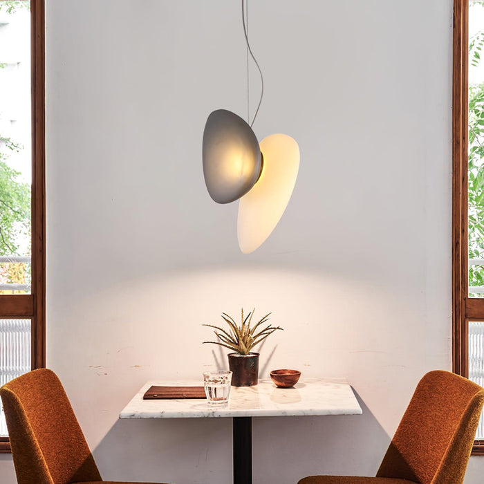 Translucent Frosted Glass Pendant Light.