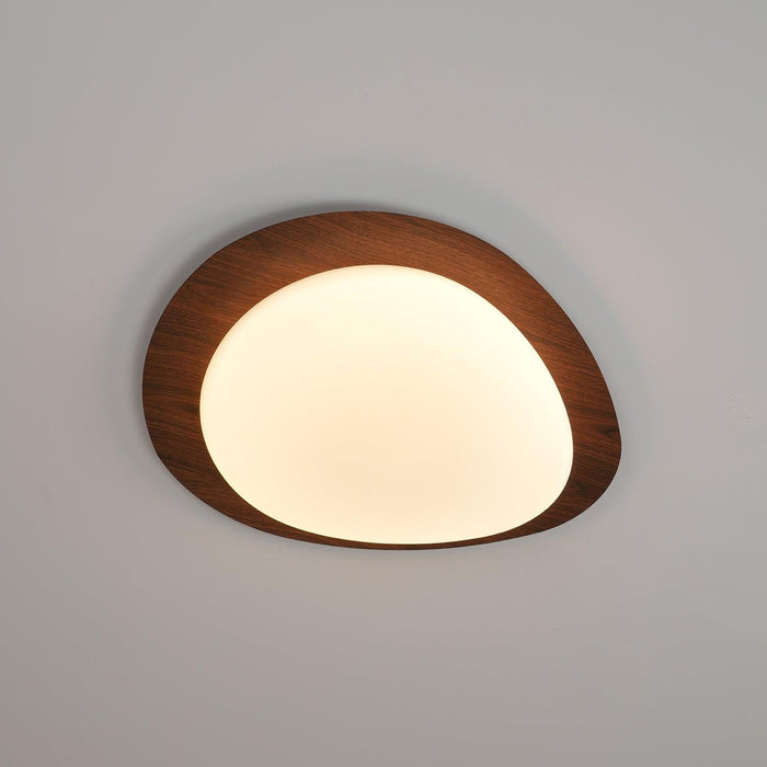 Pebble Walnut Ceiling Light - DWHOME