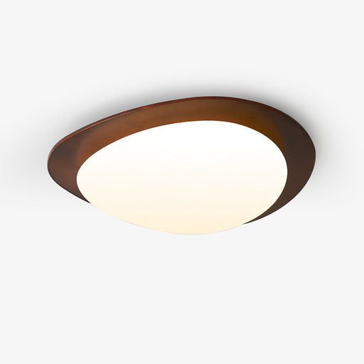 Pebble Walnut Ceiling Light.