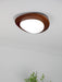 Pebble Walnut Ceiling Light.