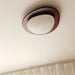 Pebble Walnut Ceiling Light.