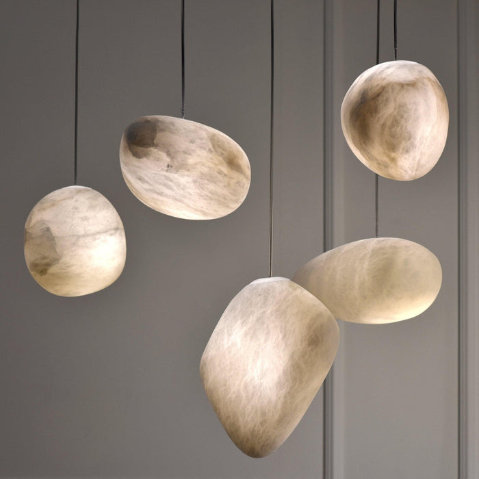 Pebbles Alabaster Pendant Lamp-DWHOME