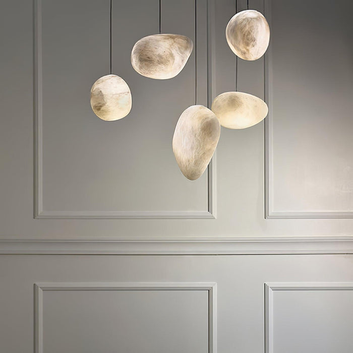 Pebbles Alabaster Pendant Lamp-DWHOME