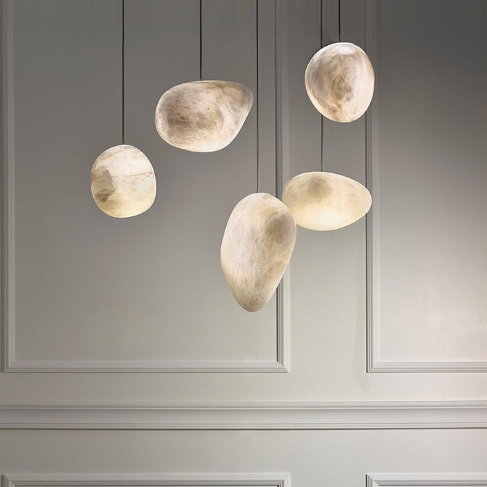 Pebbles Alabaster Pendant Lamp-DWHOME