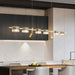 Peli Modern Linear Kitchen Island Chandelier Black&Gold.