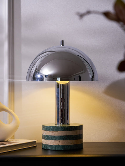 Luno Chrome Table Lamp-DWHOME