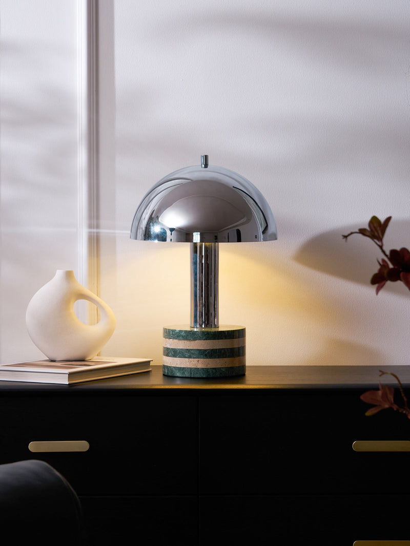 Luno Chrome Table Lamp-DWHOME