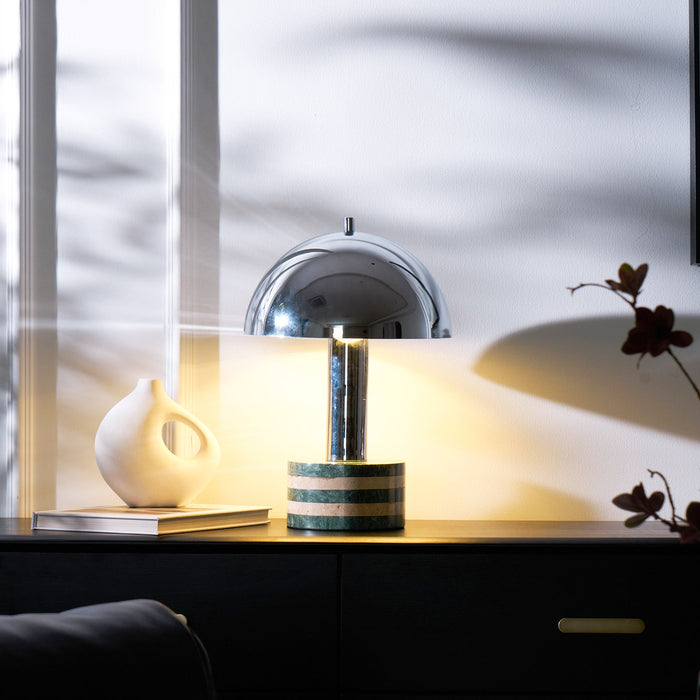 Luno Chrome Table Lamp-DWHOME