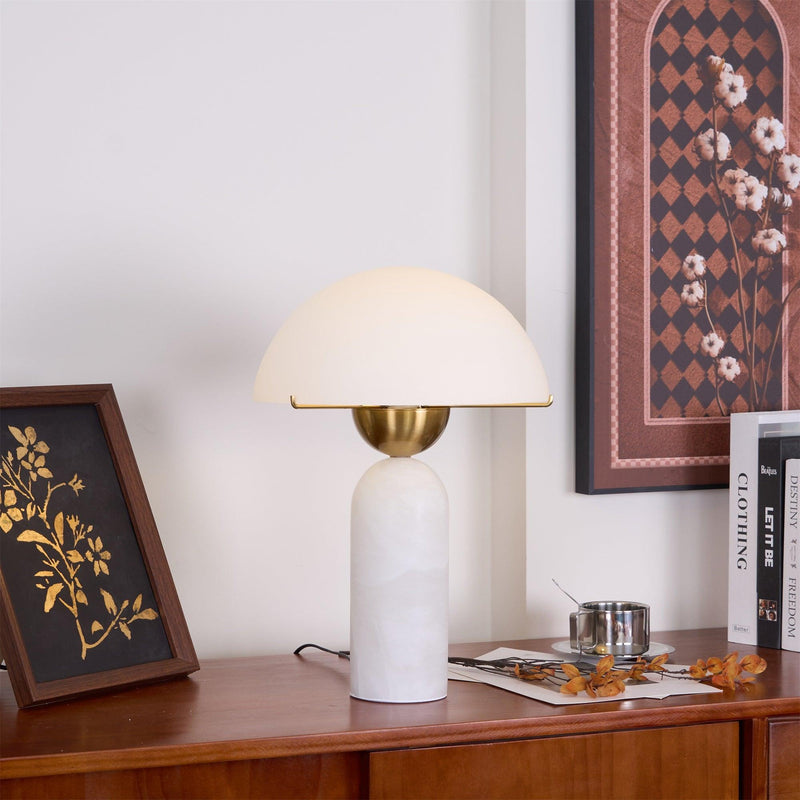 Peono Alabaster Table Lamp-DWHOME