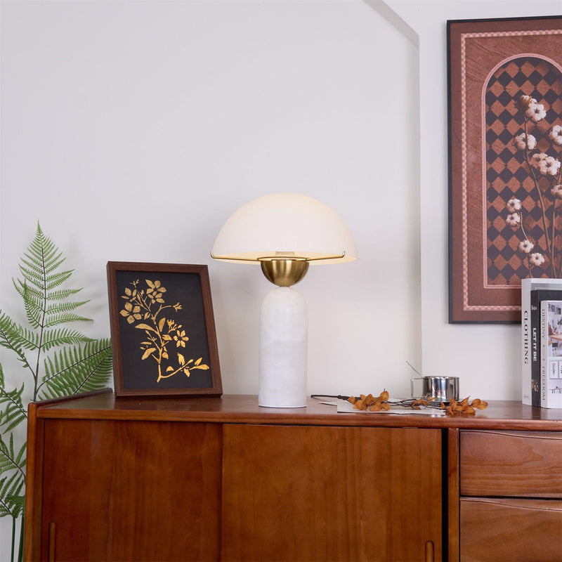 Peono Alabaster Table Lamp-DWHOME