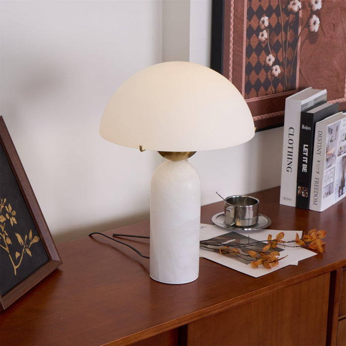 Peono Alabaster Table Lamp-DWHOME