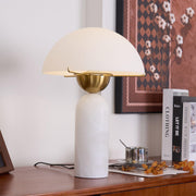 Peono Alabaster Table Lamp-DWHOME