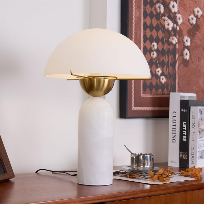 Peono Alabaster Table Lamp-DWHOME