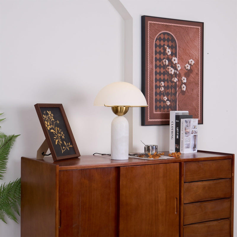 Peono Alabaster Table Lamp-DWHOME