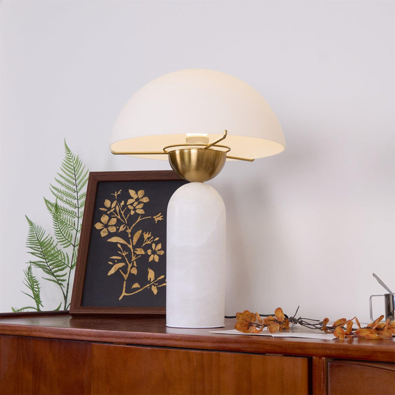 Peono Alabaster Table Lamp-DWHOME