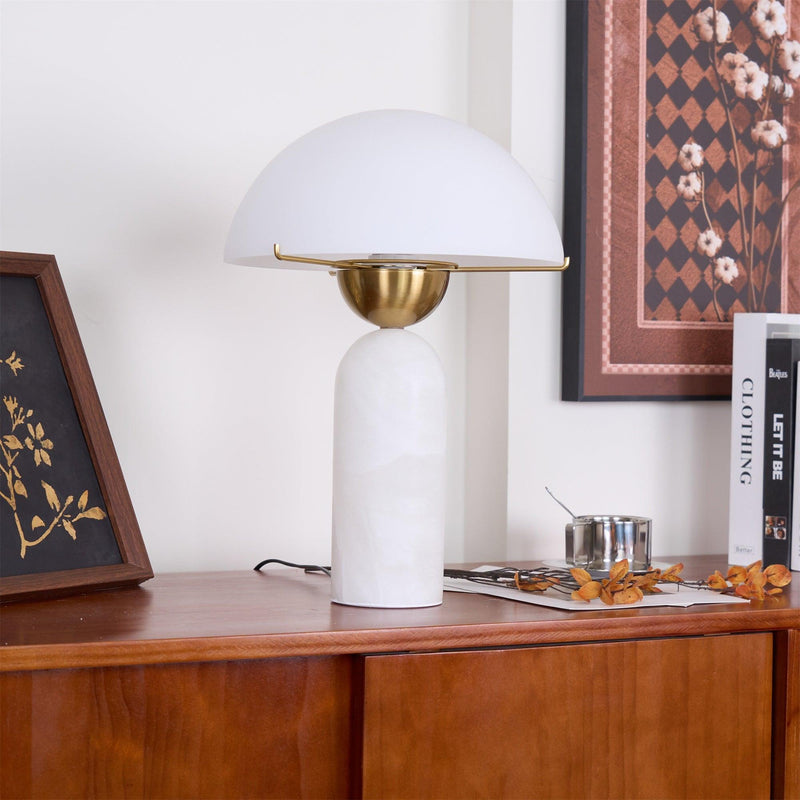 Peono Alabaster Table Lamp-DWHOME
