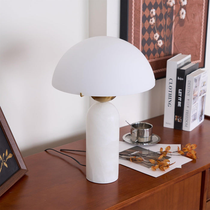 Peono Alabaster Table Lamp-DWHOME